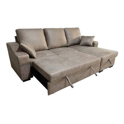 Sofá Cama con Chaise Longue y Arcón