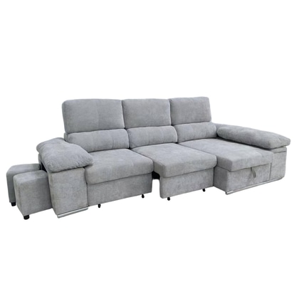 Sofá Cama con Puffs Integrados