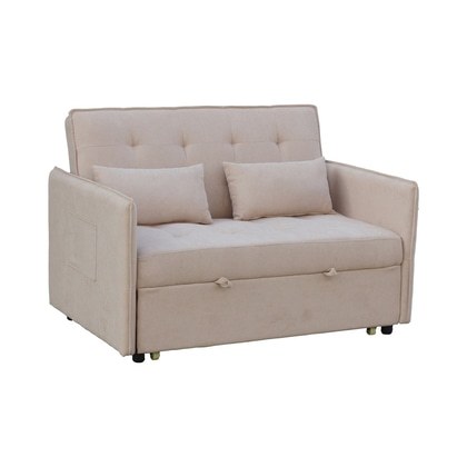 Sofá Cama de 2 Plazas con Respaldo 