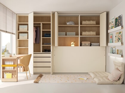 Cama Abatible Horizontal AD067-1  con lineas limpias