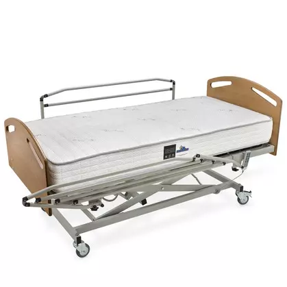 Pack cama de hospital + Colchon medical, barandillas, carro elevador, cabecero y piecero 