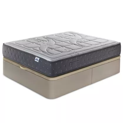 Pack Glamour canape abatible tapizado + colchón muelle ensacado
