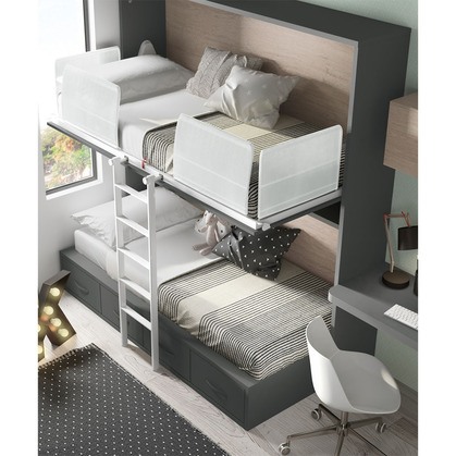 Mueble cama horizontal superior sin altillo D84120