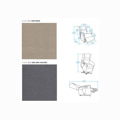 ¡Relájate en estilo con el sillón relax eléctrico de 2 motores modelo JAN-CTRA!