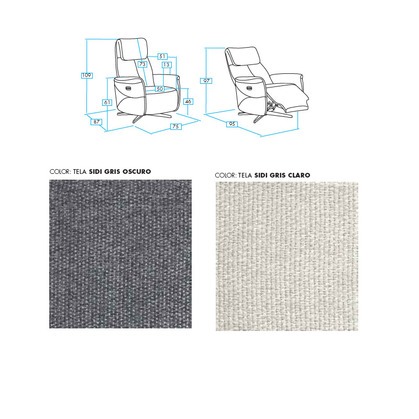 Renueva tu descanso con el Avanzado Sillón Relax Eléctrico de Doble Motor Premium CAS-CTRA