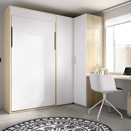 Cama Vertical Abatible con Estantes Integrados MJC-406
