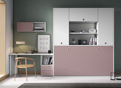 Cama plegable 90 con altillo y estantes YA 0392