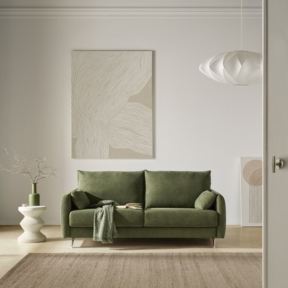 Sofá cama verde oliva apertura italiana MP-FDA