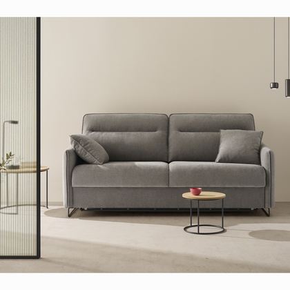 Sofá cama MP-TSL gris oscuro con base metálica