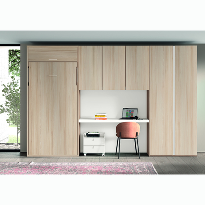 Cama abatible vertical con armarios altos F261-BIS 2