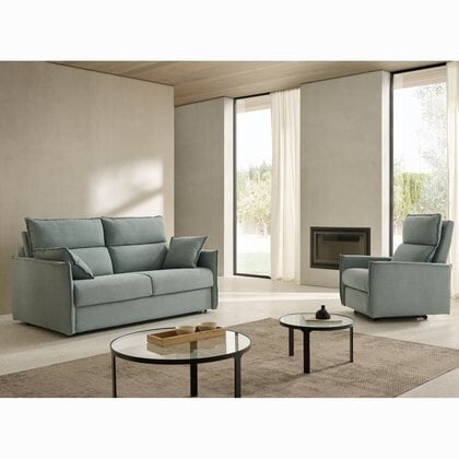 Sofá cama azul verdoso para hotel MP-HG