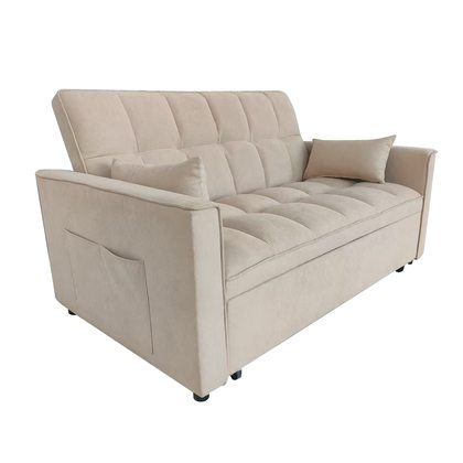 Sofá cama 2 plazas X-511 VTX beige con cama nido deslizante